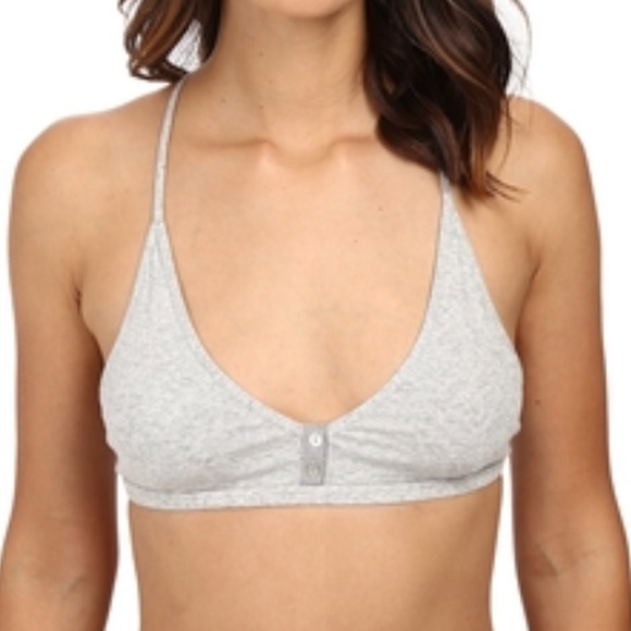 ribbed cotton bralette
